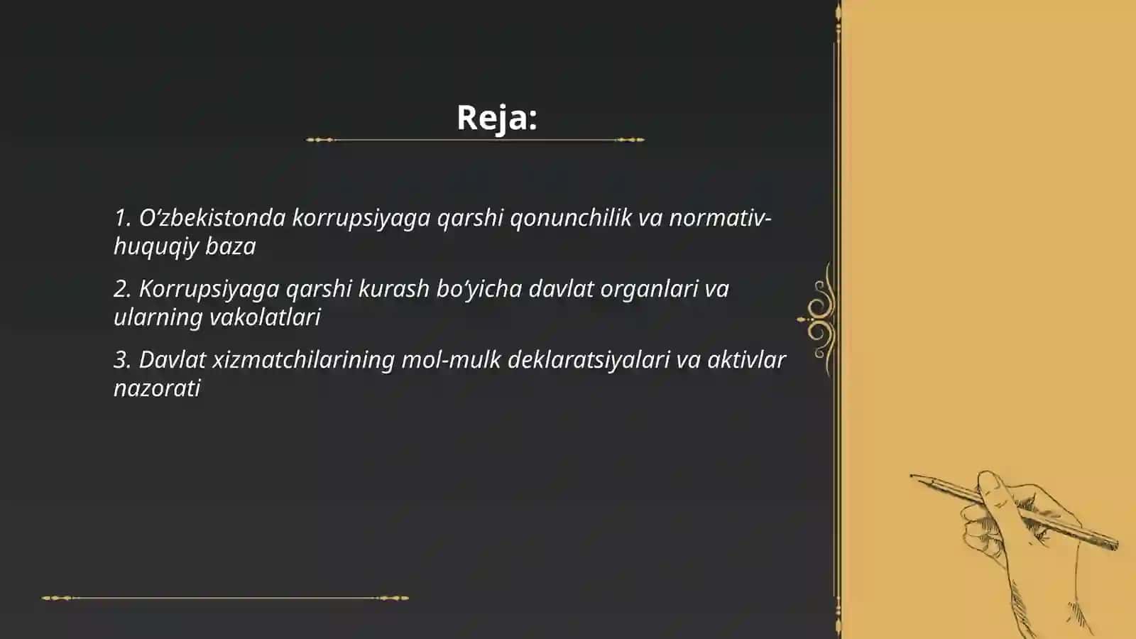 Oʻzbekistonda korrupsiyaga qarshi kurash mexanizmlari 2