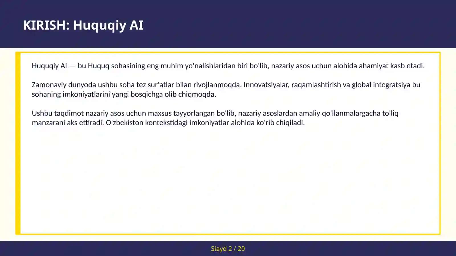 Huquqiy AI 2
