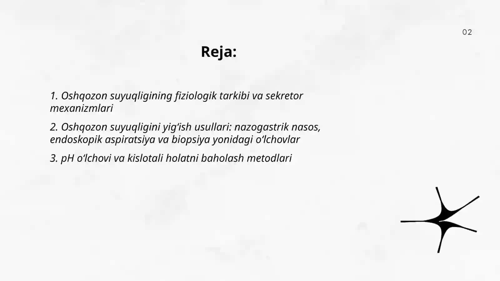 Oshqozon suyuqligi tashhisining klinik ahamiyati 2