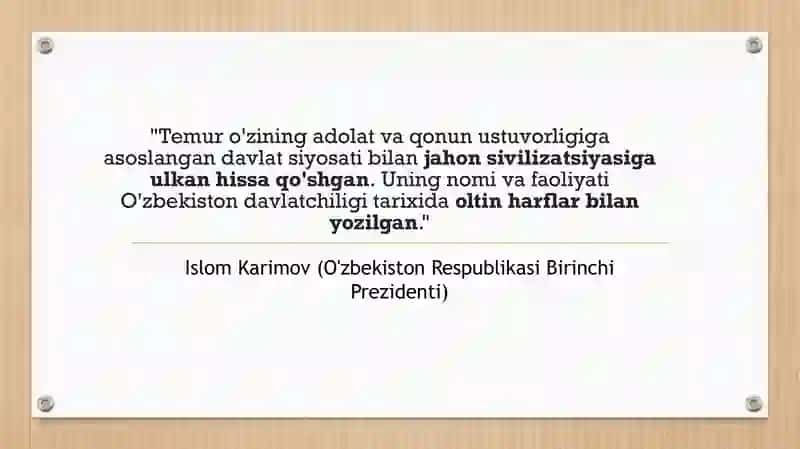 Amir Temur buyuk davlat arbobi 2
