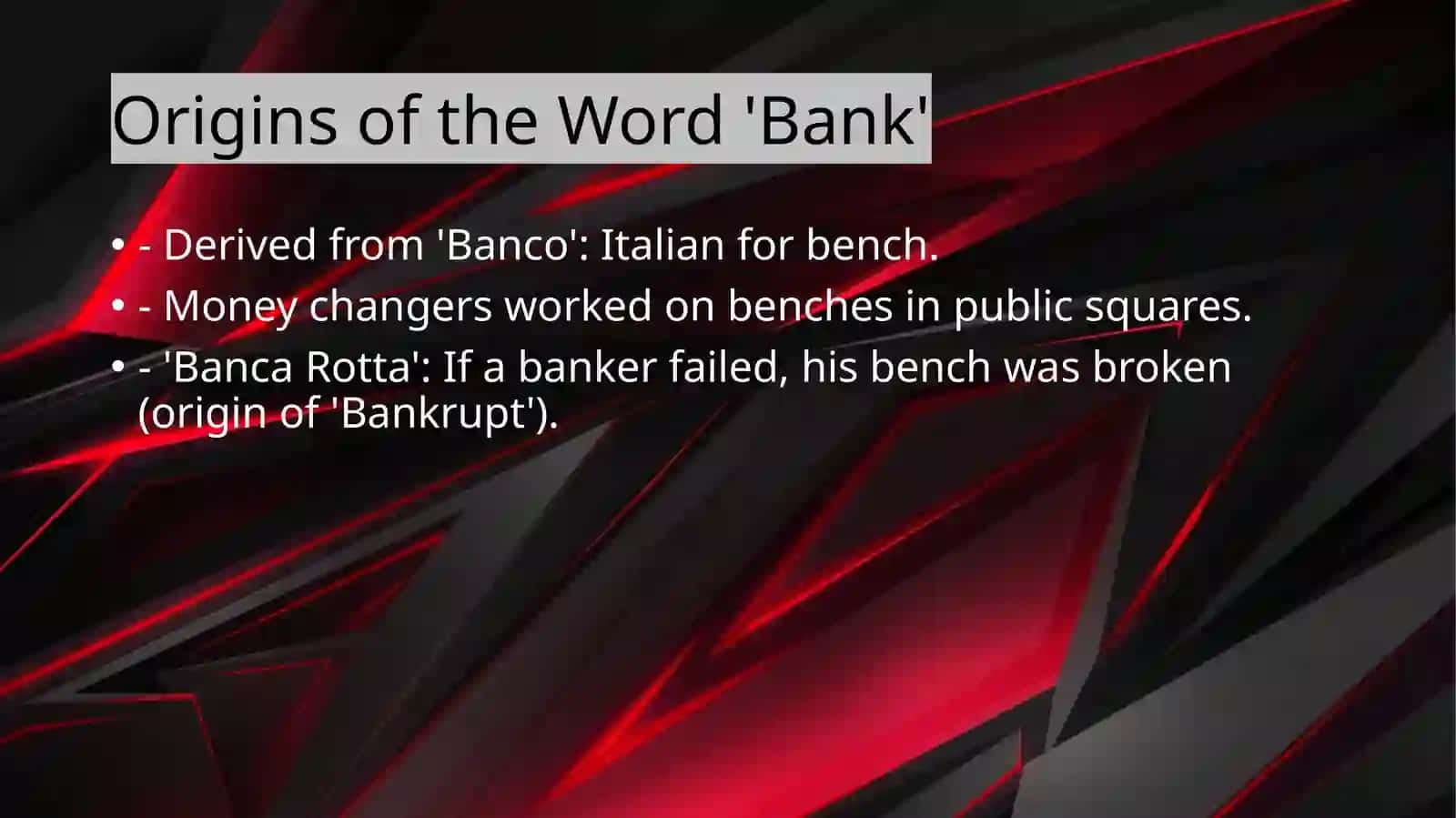Banking in the Middle Ages 2