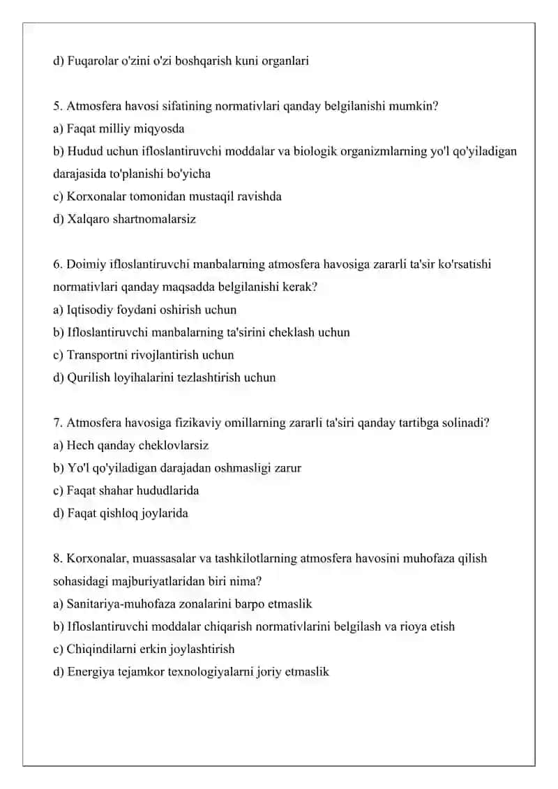 Atmosfera havosini muhofaza qilishning huquqiy tartibi 2