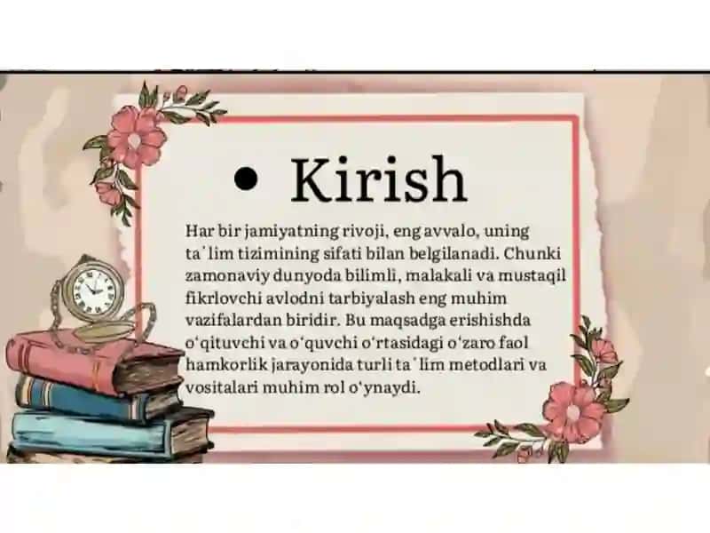 Ta'lim metodlari 2