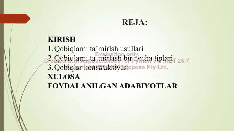 Qobiqlarni ta’mirlash usullari 2