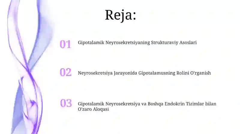 Gipotalamus neyrosekretsiyasining strukturaviy asoslari 2