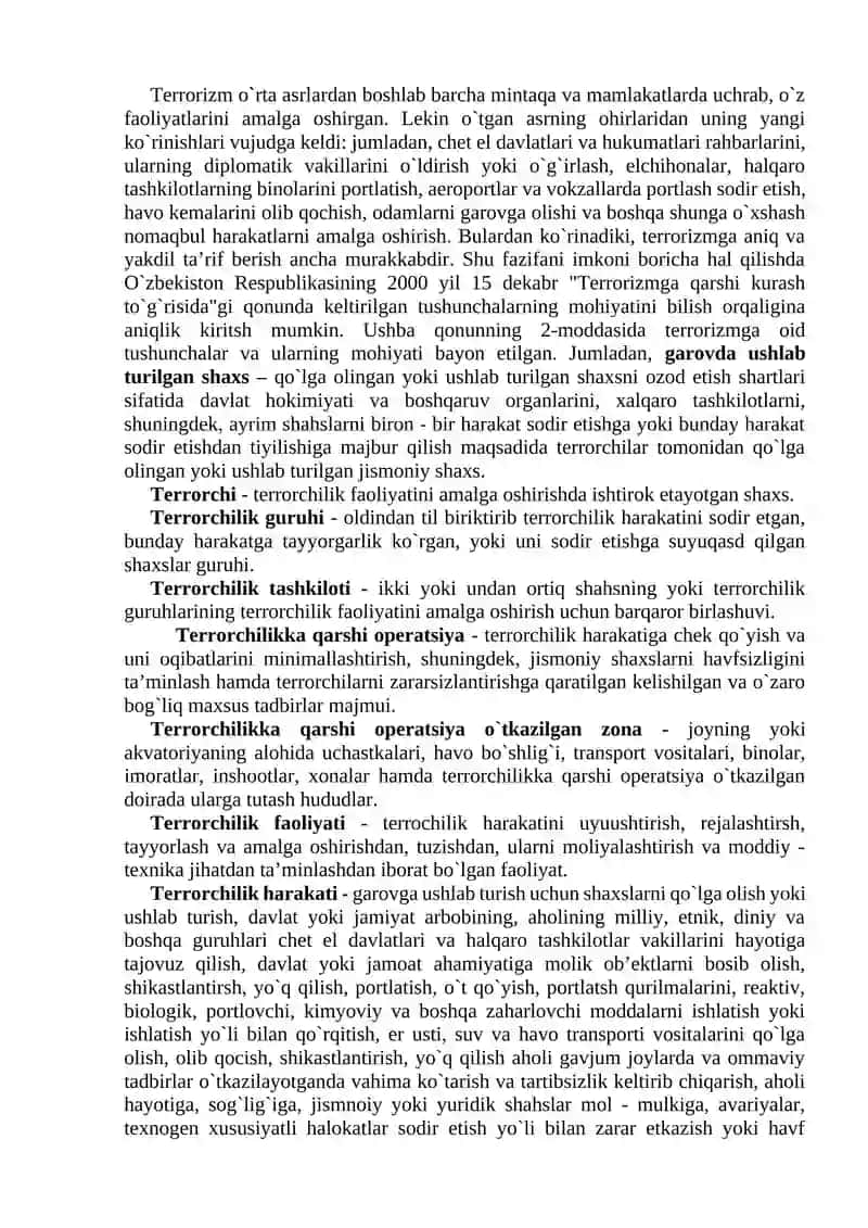 10-Mavzu. Terrorizm va aholi muhofazasi 2