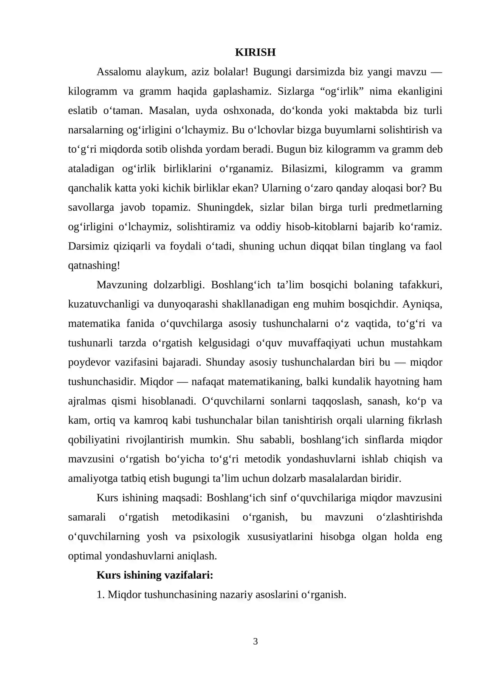 Boshlang’ich sinflarda miqdor mavzusini orgatishda pedagogik texnologiyalardab foydalanish 2