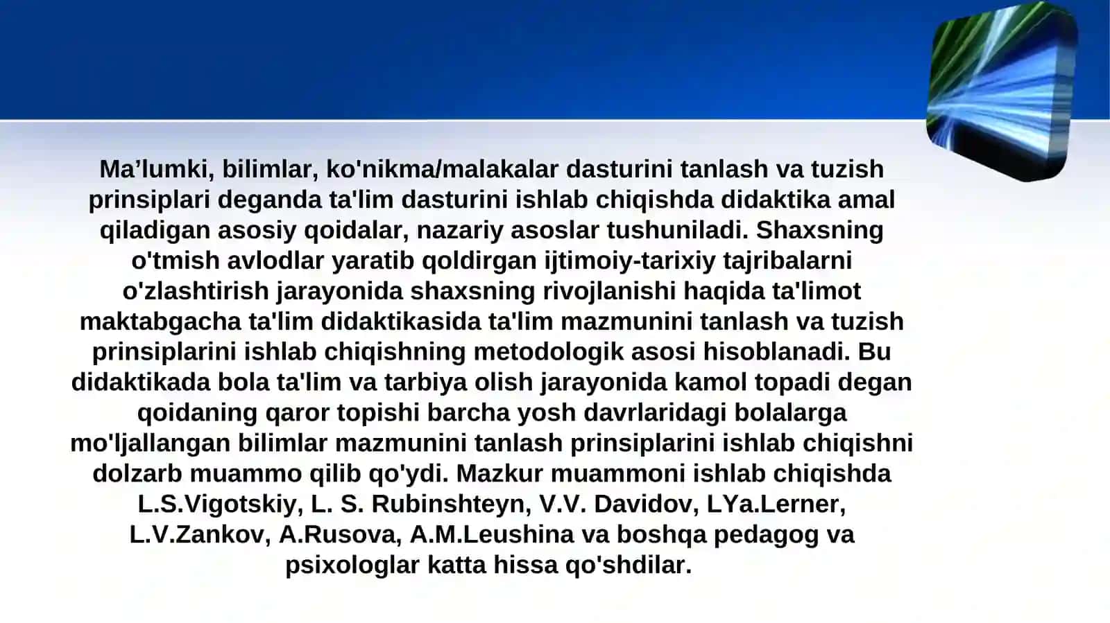 Maktabgacha ta'lim muassasasi ta'lim-tarbiyadasturining yaratilish tarixi 2