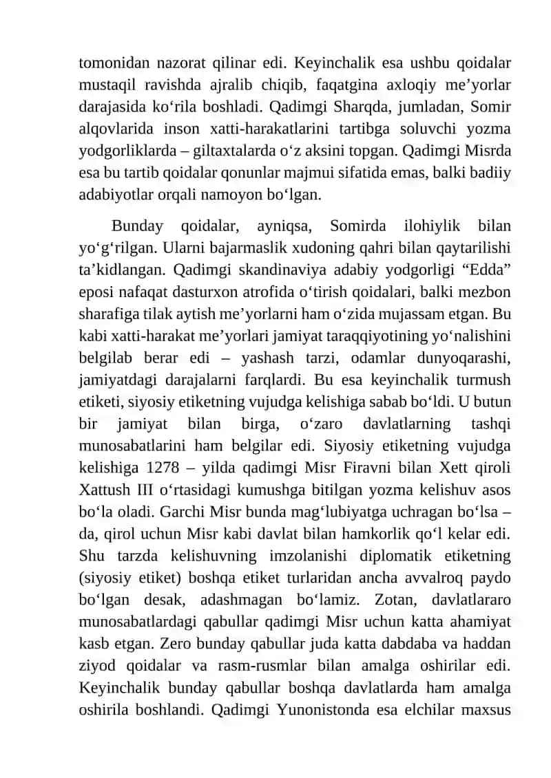 Etiket va uning xususiyatlari 2