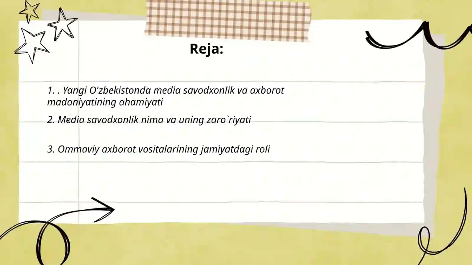 "Media savodxonlik va axborot madaniyati" fanining òrni va ahamiyati 2