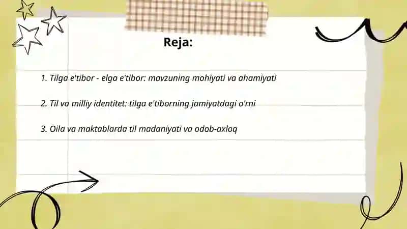 Tilga eʼtibor - elga eʼtibor 2