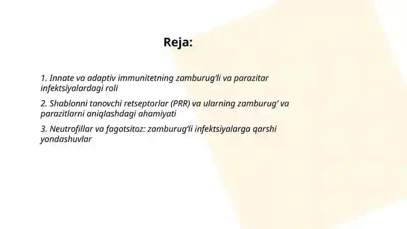 Immunitettizimi Faoliyati Bilan Zamburug‘li va Parazitar Kasalliklar Kelib Chiqishidagi Bog‘liqliklar 2