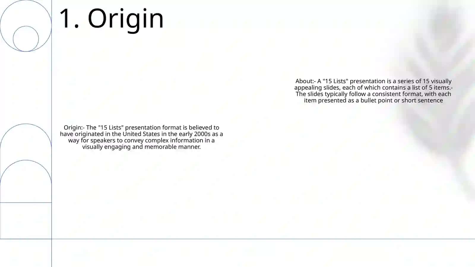 15 Lists Presentation Format 2