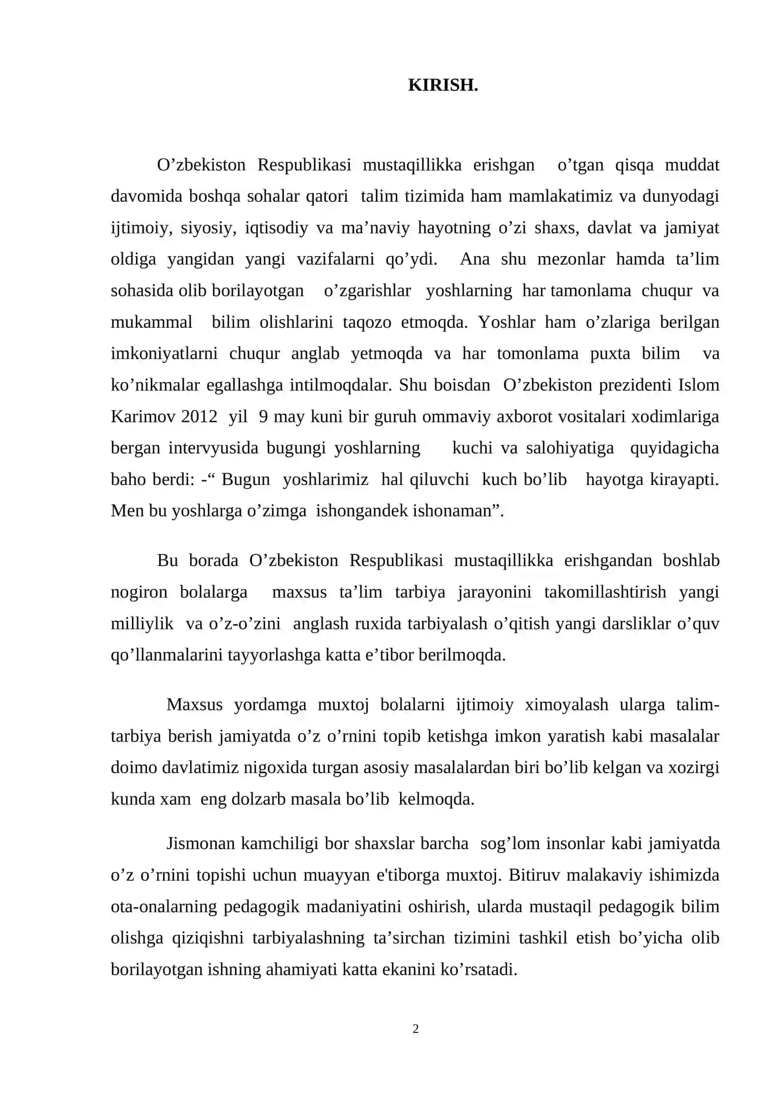 Maxsus ta’lim tizimida axloqiy tarbiyaning amaliy axamiyati 2
