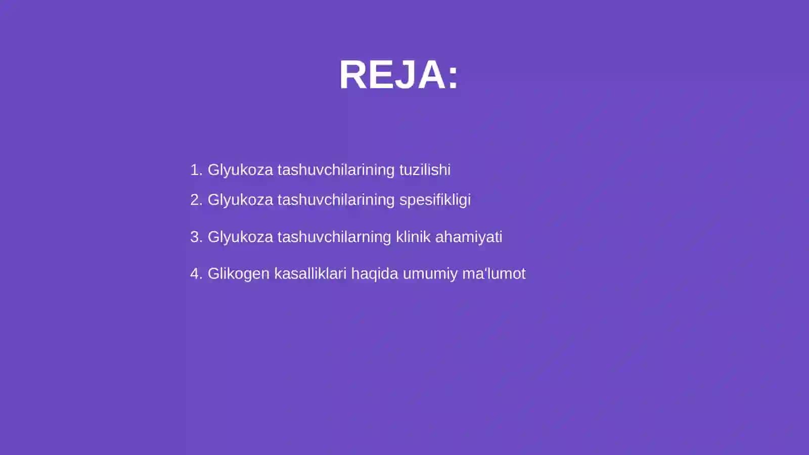 Glyukoza tashuvchilari 2