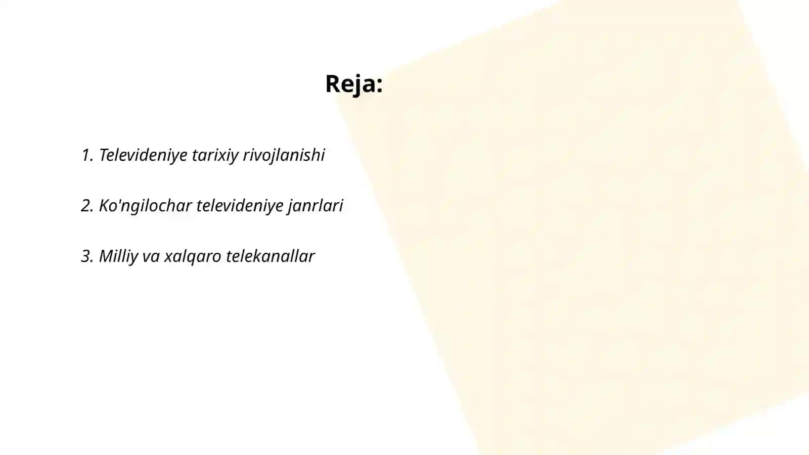 Televidiniye-koʻnngilochar sanoat sifatida 2