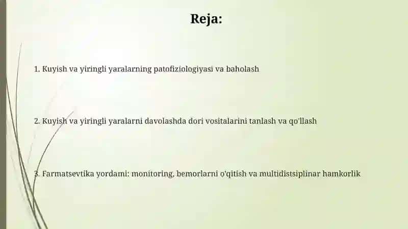 Teri jarohatlari va yiringli yaralarda farmatsevtik yordam tamoyillari 2