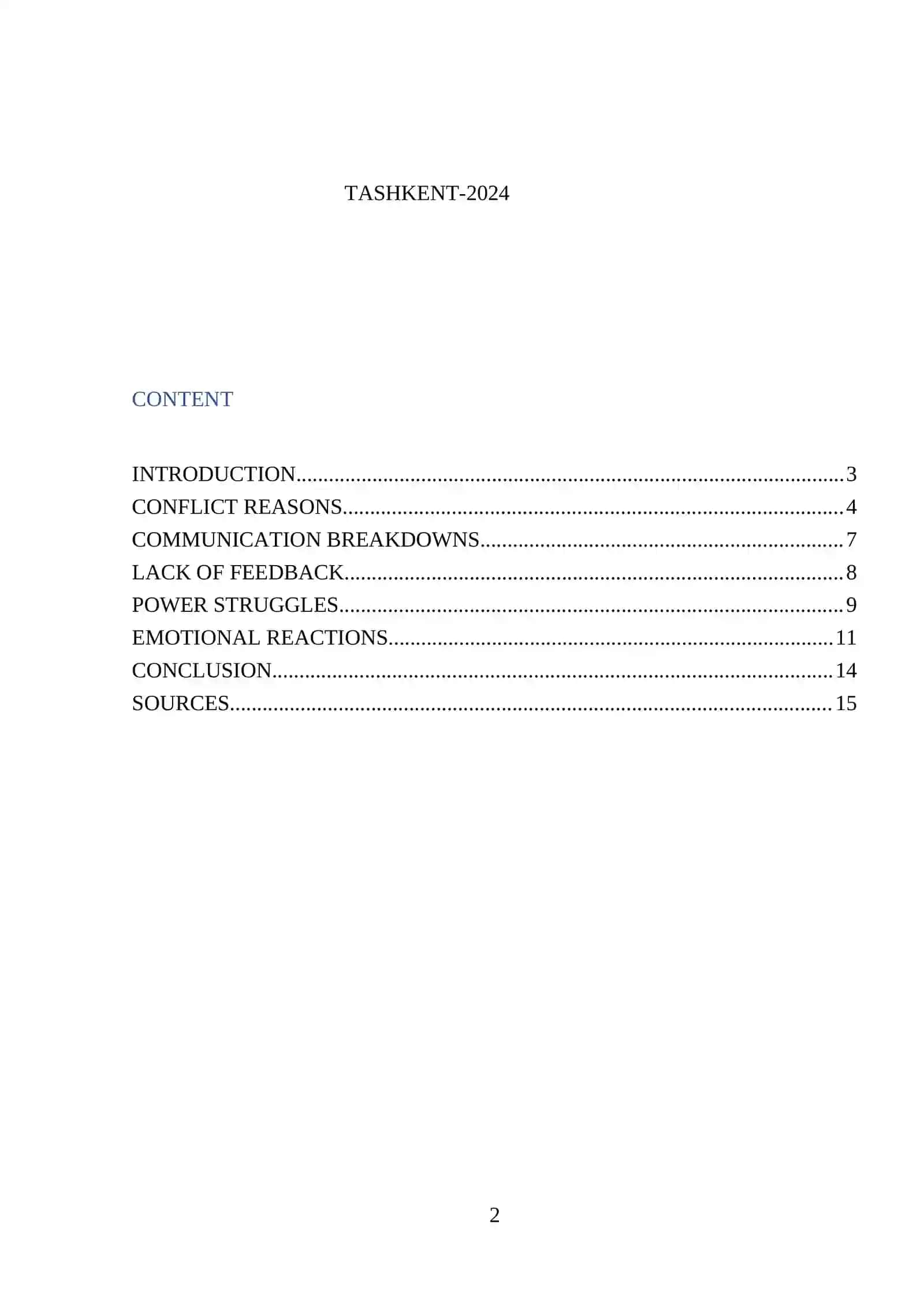 Conflicts in Business Communication 2