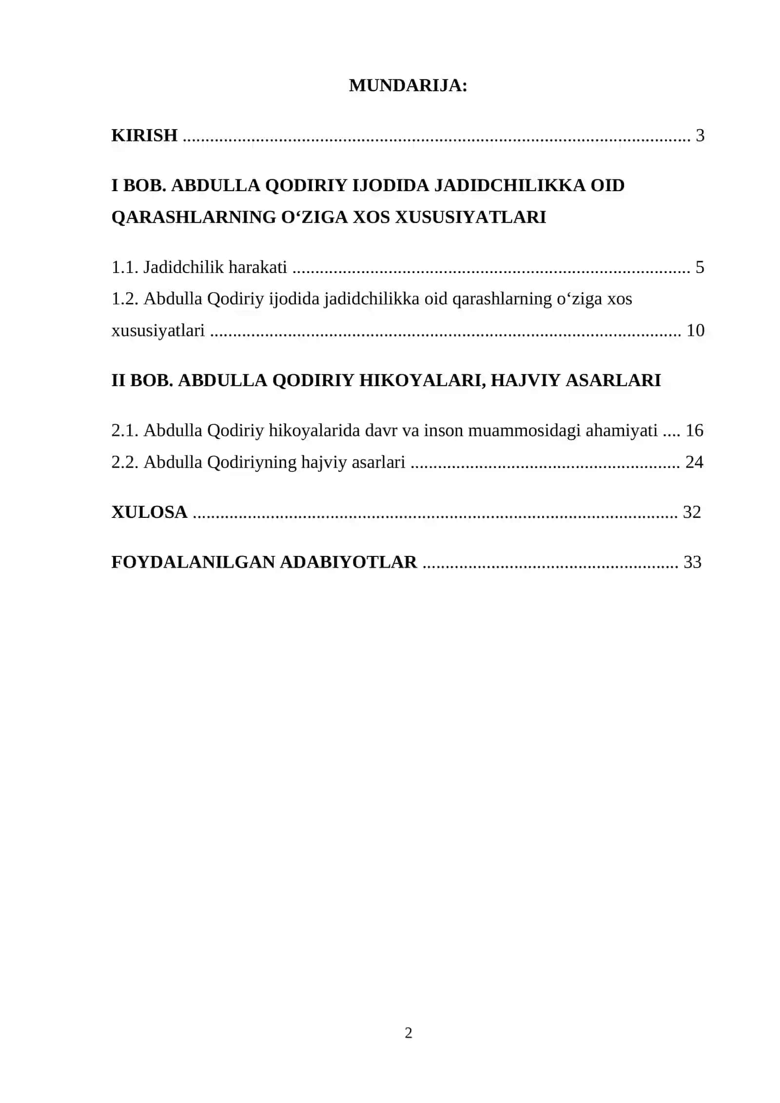 JADIDCHILIK VA ABDULLA QODIRIY HIKOYALARI.HAJVIY ASARLARI 2