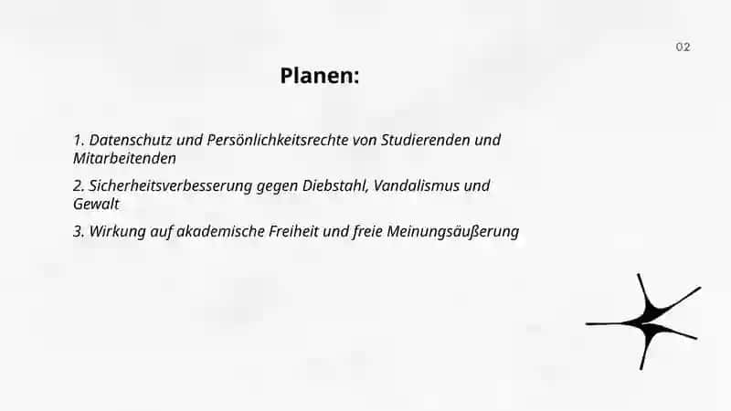 Soll an der Uni Überwachungskameras eingeführt werden 2