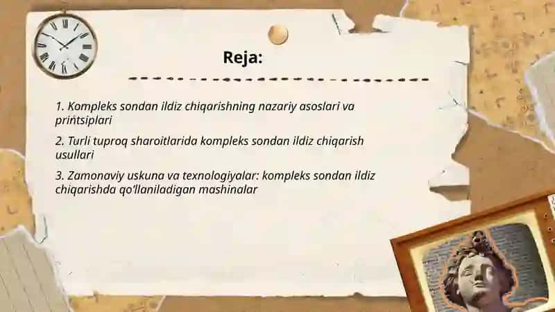 Kompleks sondan ildiz chiqarish va qurilishdagi tatbiqi 2