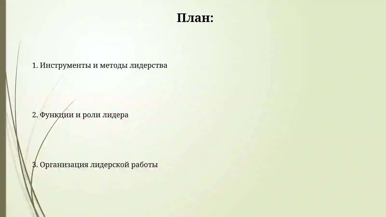 Организация лидерской работы а управлении 2