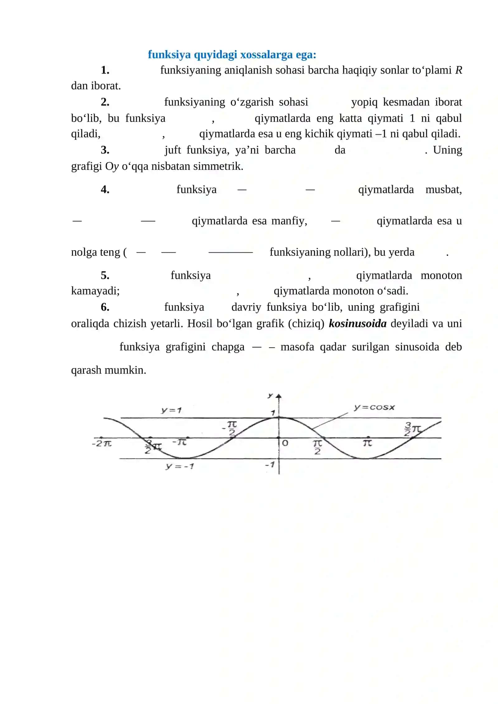 TRIGONOMETRIK FUNKSIYALAR 2