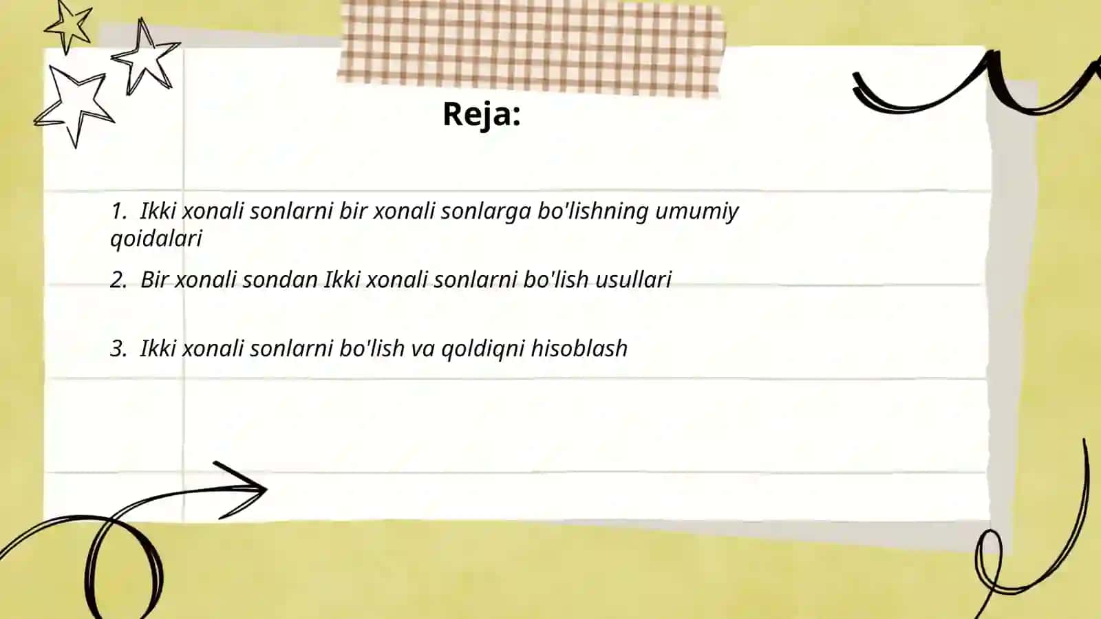 Ikki va uch xonali sonlarni bir xonali sonlarga bo'lish 2