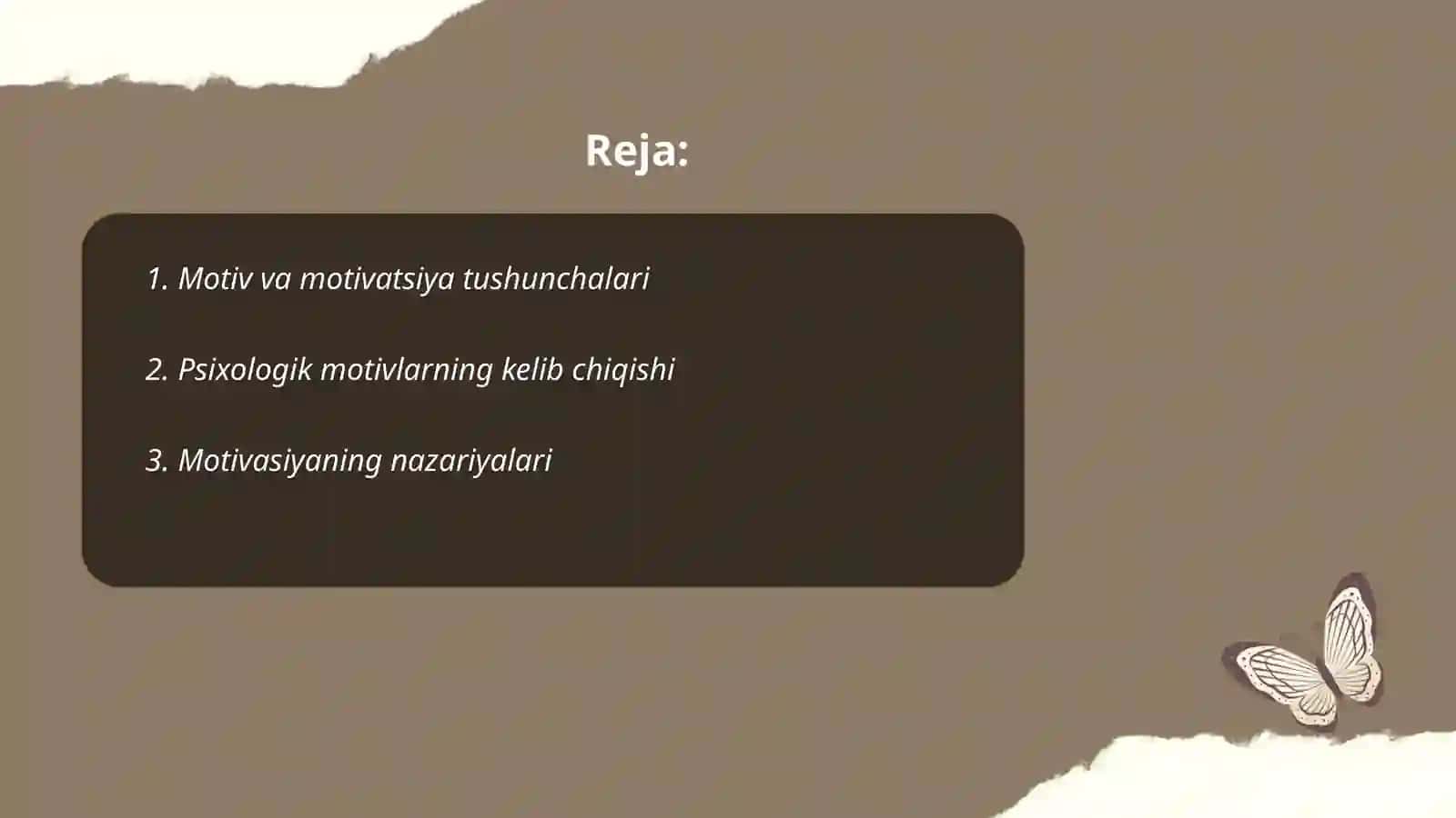Xorij psixologiyasida motiv va motivatsiya muammosi 2