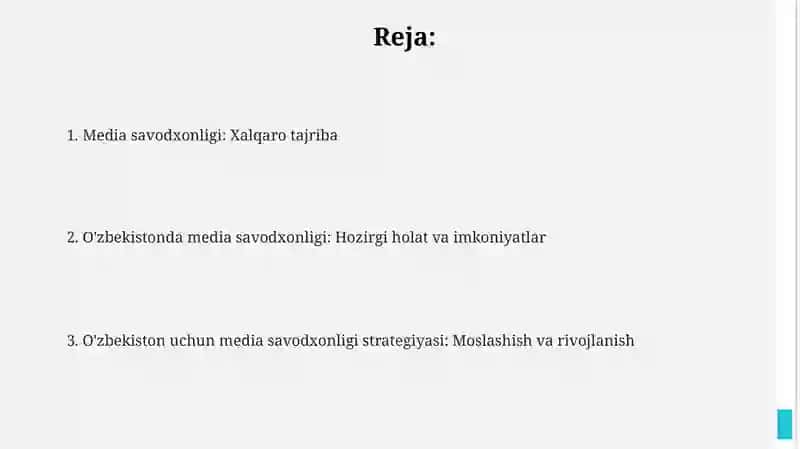 Media savodxonligi: Asosiy tushunchalar va jahon tajribasi 2