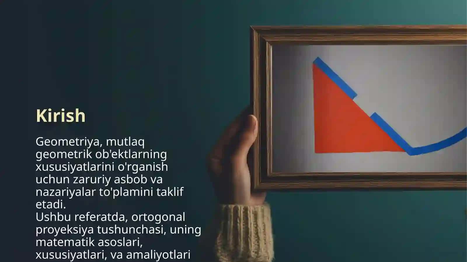Ortogonal proyeksiya 2