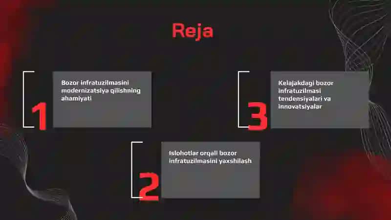 Bozor infratuzilmasi modernizatsiya va ıslohotı 2