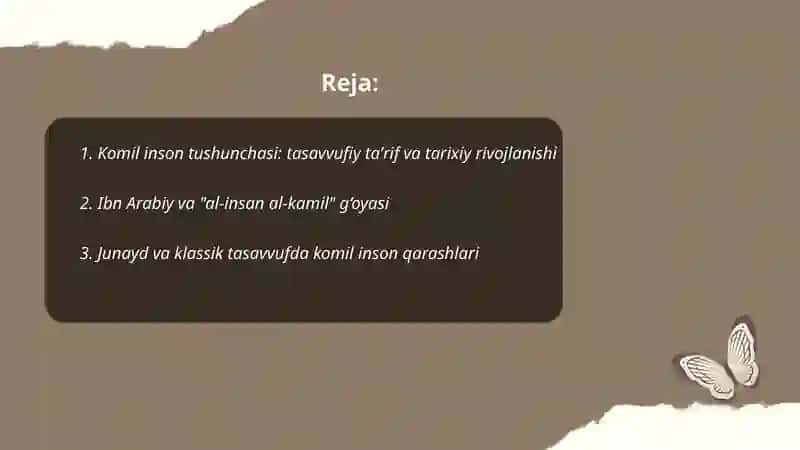 Tasavvufda komil inson qarashlari va tariqatlar 2