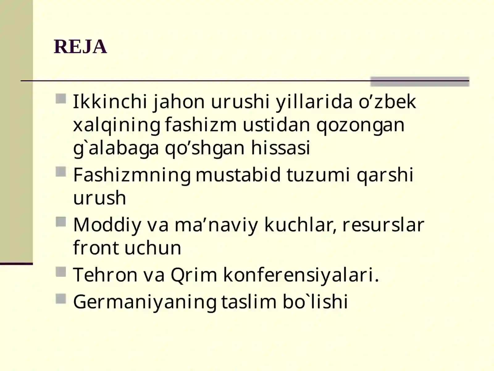 O'zbekiston ikkinchi jahon urushi davrida 2