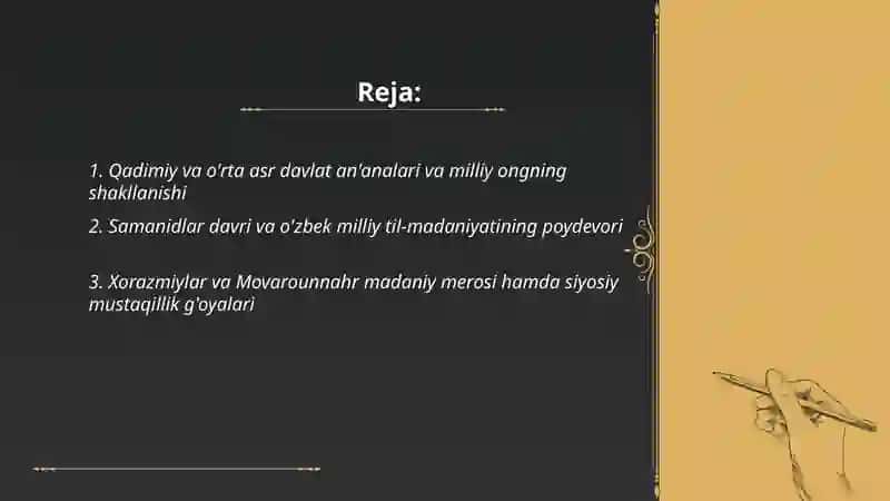 O'zbekistonda mustaqillik g'oyalarining tarixiy asoslari 2
