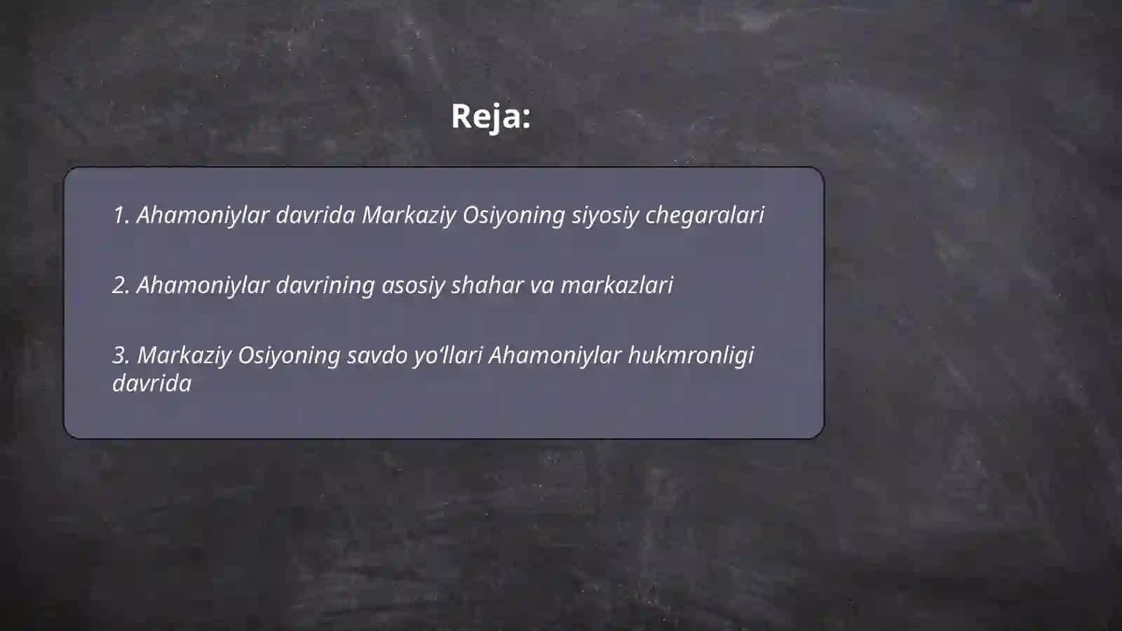 Ahamoniylar hukmronligi davrida orta osiyo tarixiy geografiyasi 2