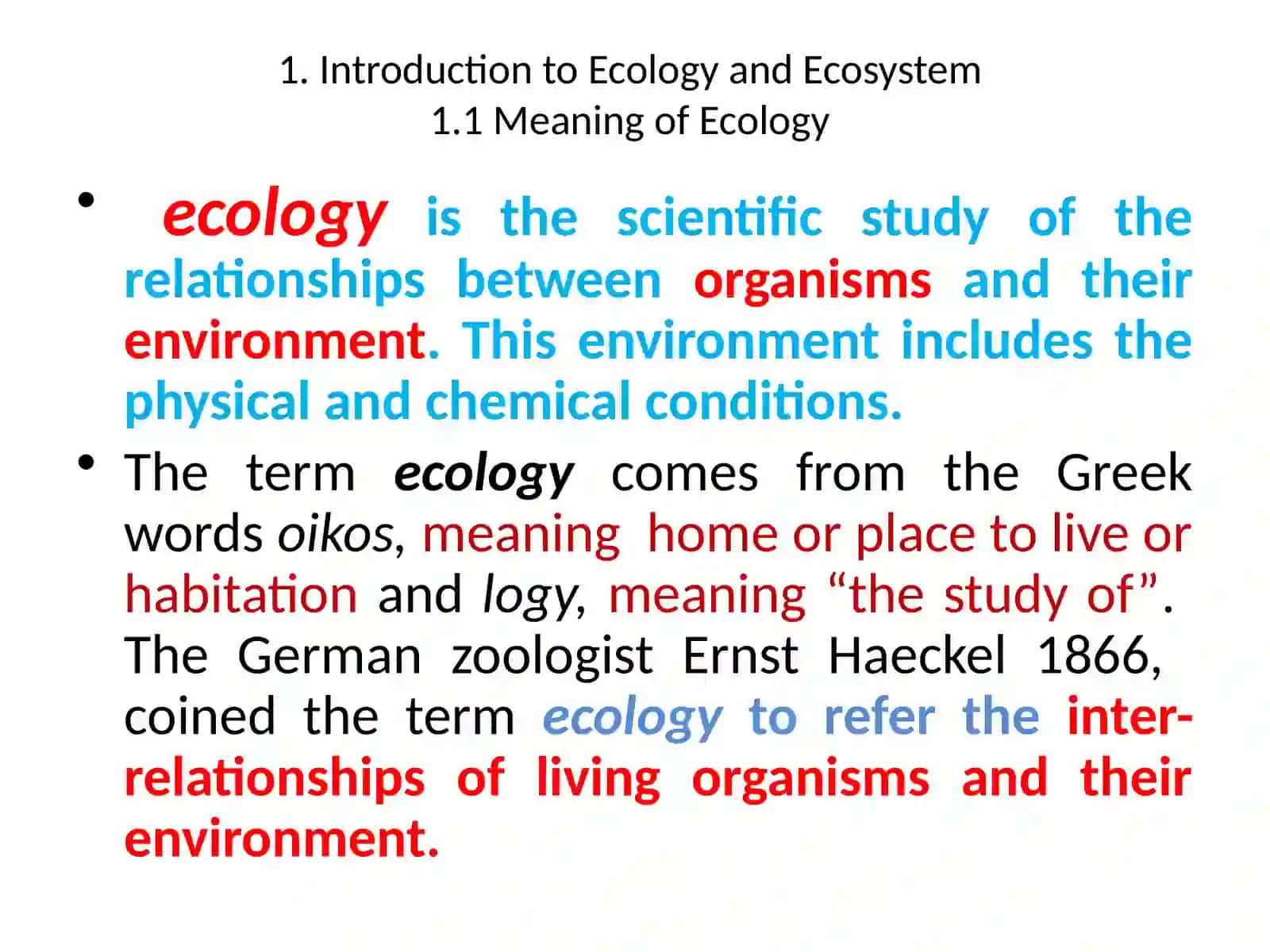 Ecology 2