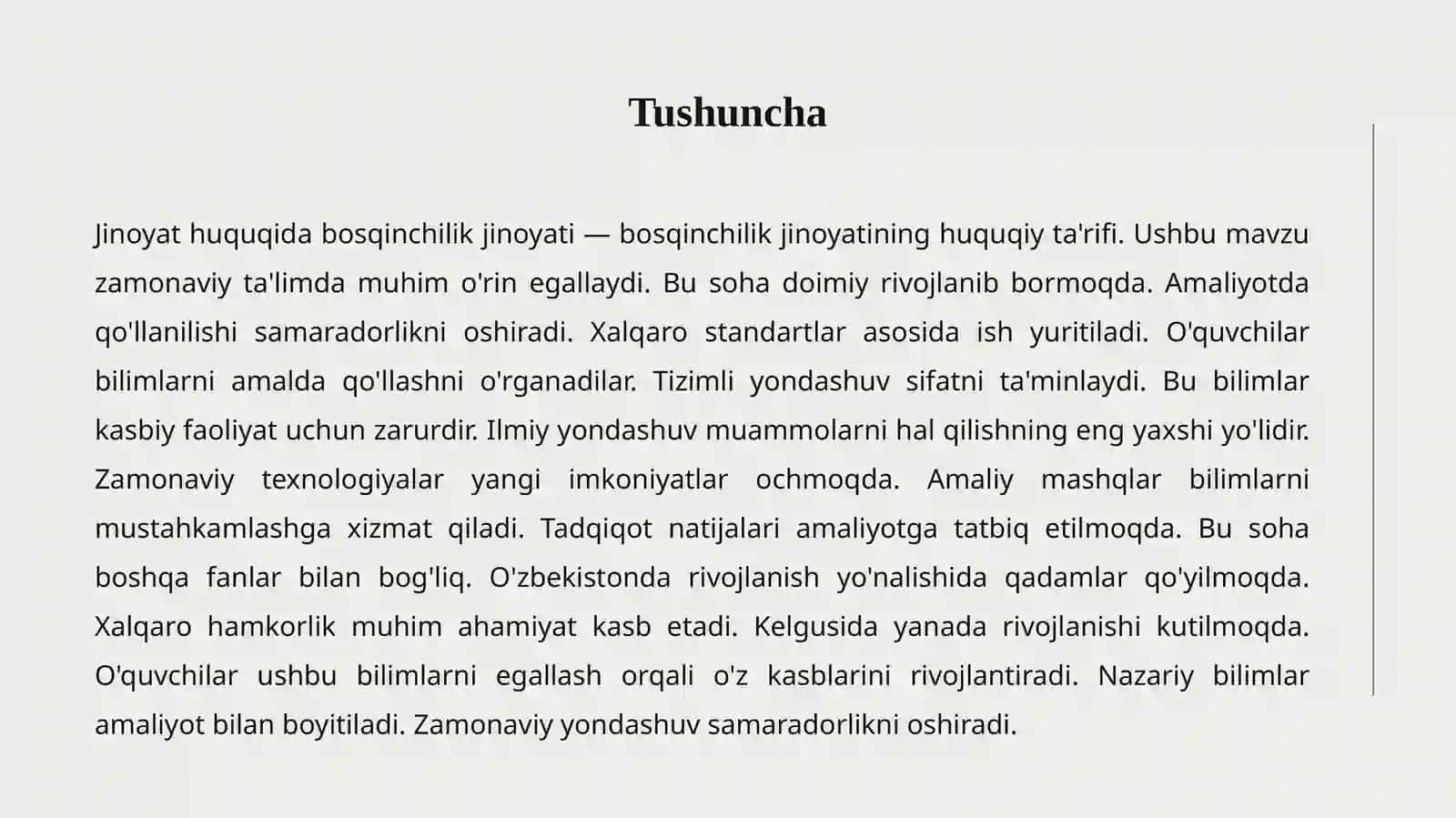 BOSQINCHILIK JINOYATI 2