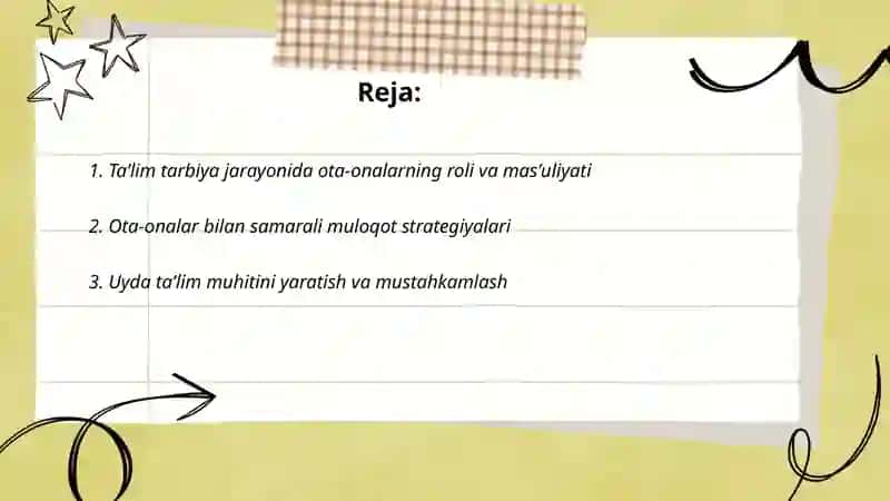 Taʼlim tarbiya jarayonida oila hamkorligi 2