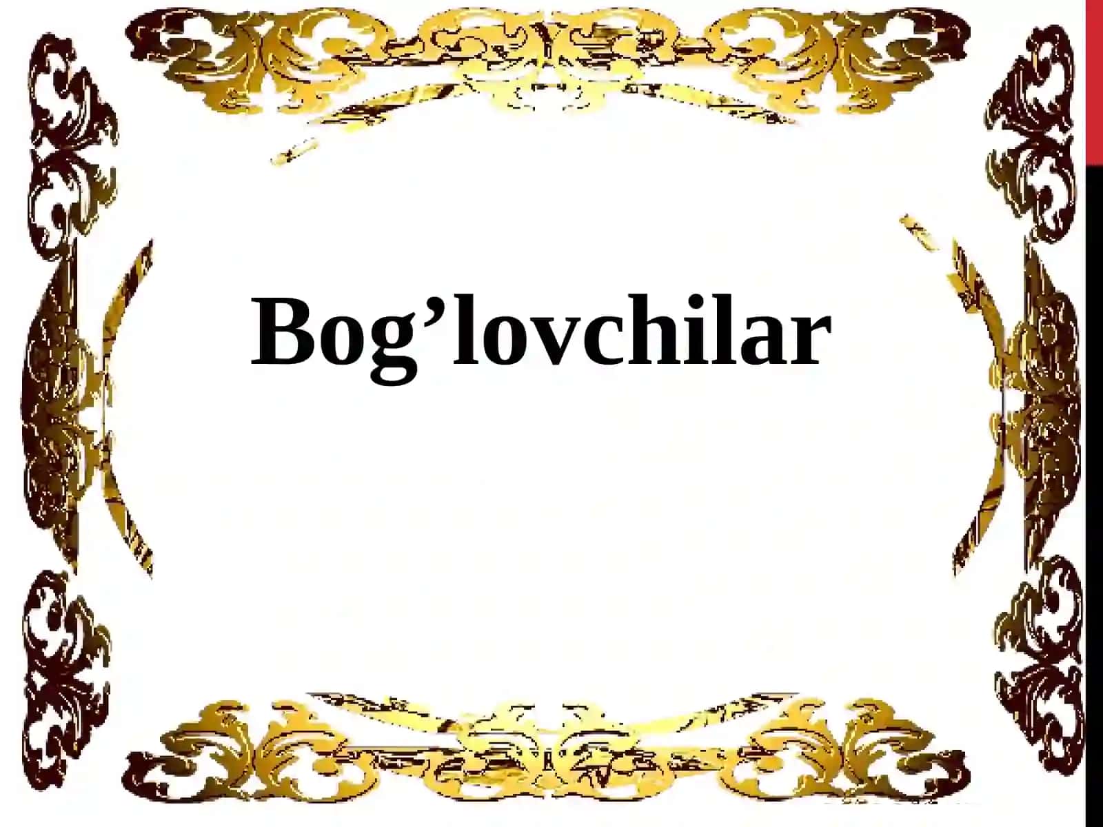 Bog’lovchilar 2