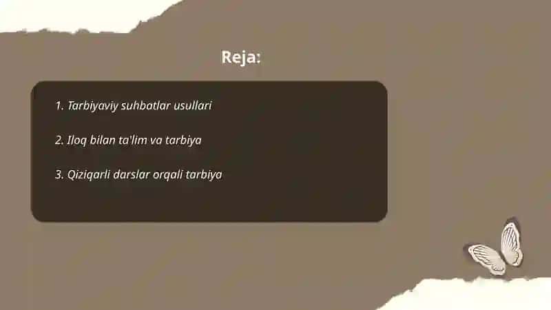 Tarbiyaning umumiy metodlari 2