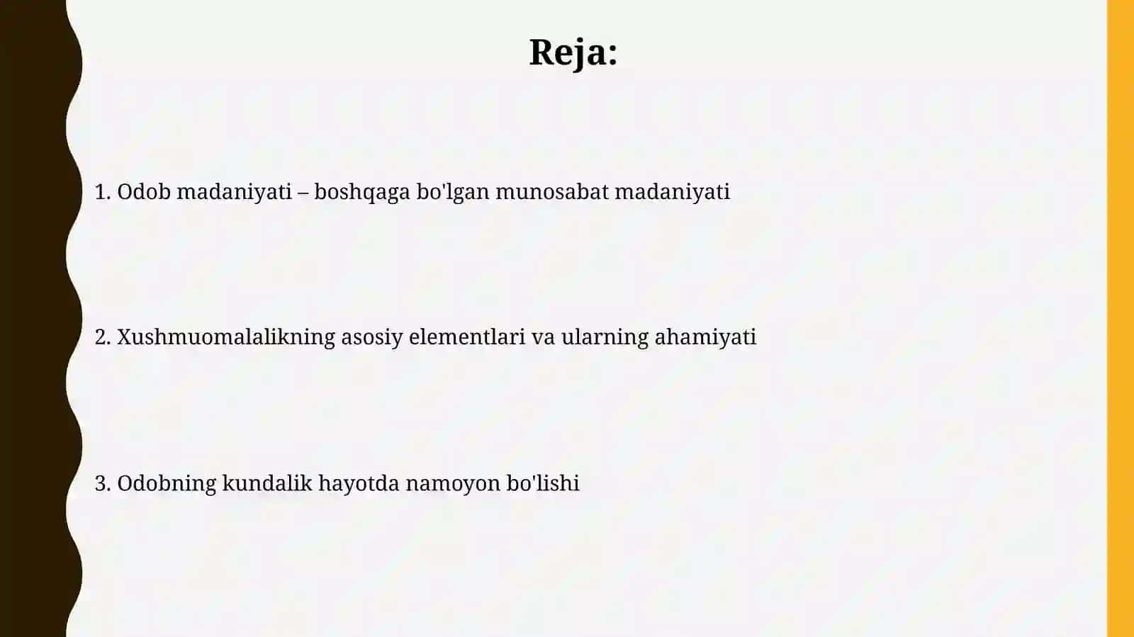 Muomala madaniyati-oʻzga insonga boʻlgan munosabat madaniyati 2