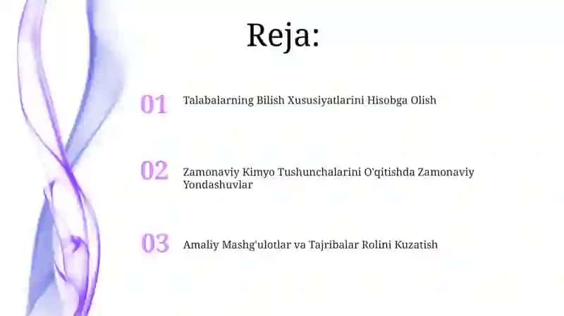 Zamonaviy Kimyo Tushunchalarini O'qitishda Zamonaviy Yondashuvlar 2
