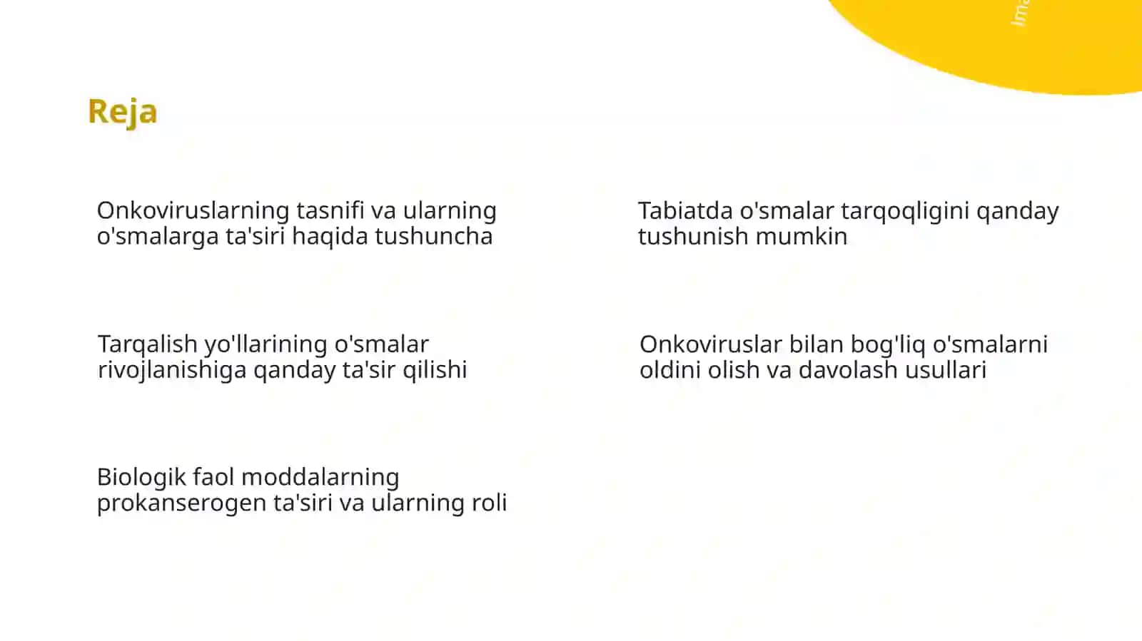 Onkoviruslar ularning tasnifi tarqalish yo'llari ta'siridan kelib chiqqan o'smalar 2