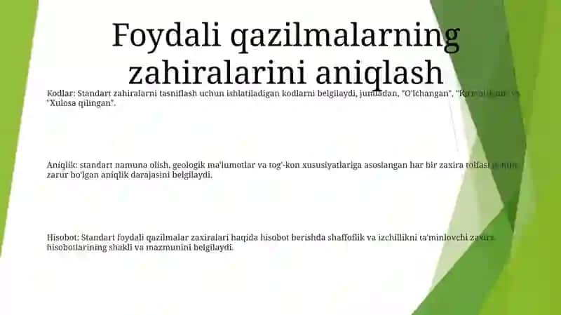 6-Son Moliyaviy Hisobotning Xalqaro Standart Foydali Qazilmalar Zaxiralarini Qidirish VaBaholash 2