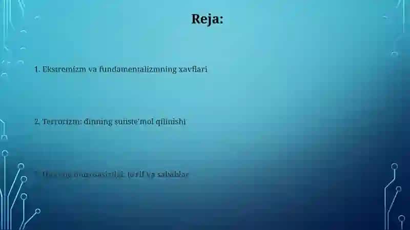 Dinij Ekstremizmning Mohiyati 2
