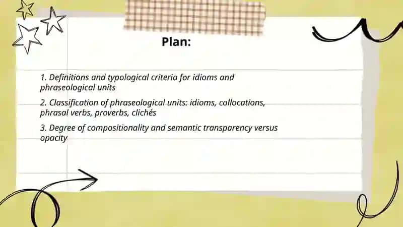 Idioms and phraseological units: typological features 2