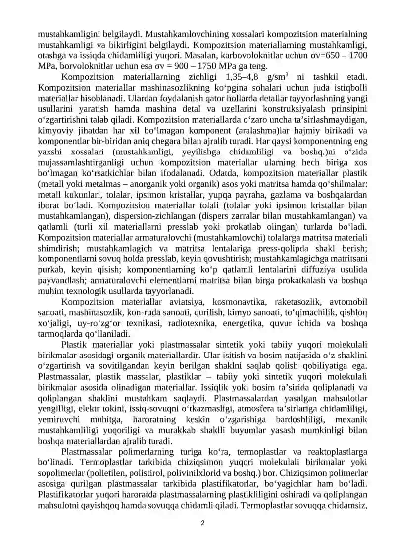 Polimer kompozitsion materiallar 2