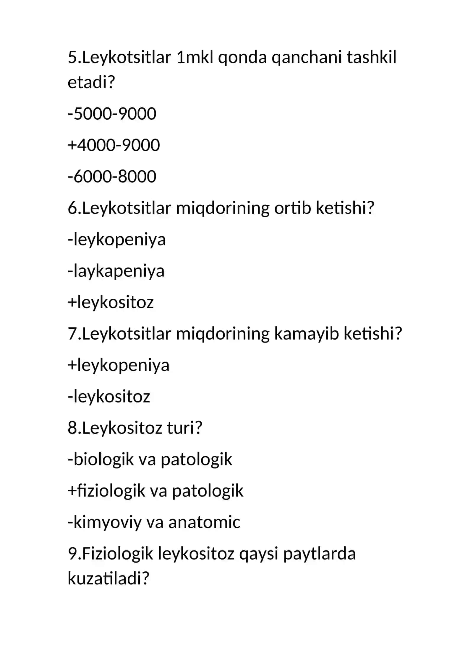 Leykotsitlar, turlari, funksiyalari 2