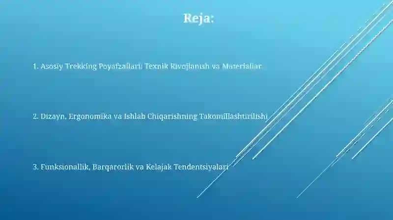 Trekking Poyafzallari: Texnik Rivojlanish va Materiallar 2
